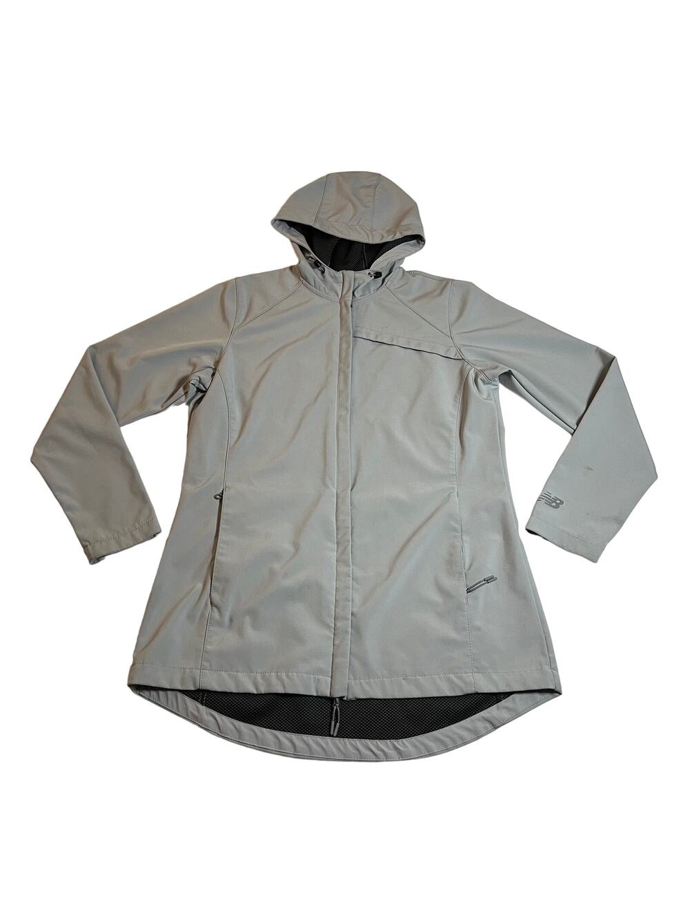 New Balance Women's Soft Shell Zip Up Jacket with Hood Size Large **FLAWED**
